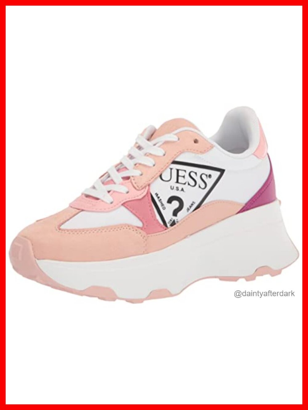 Chunky Platform Fashion Sneakers Lace-Up Casual Running Shoes